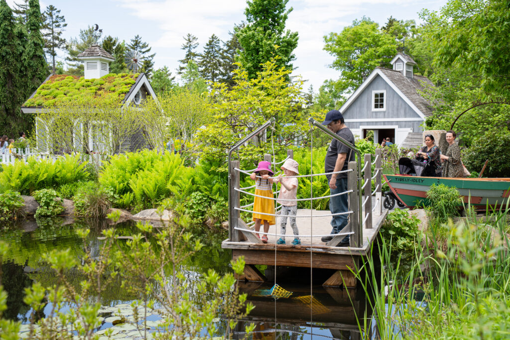 Kids at Dock. Photo Courtesy of Coastal Maine Botanical Gardens