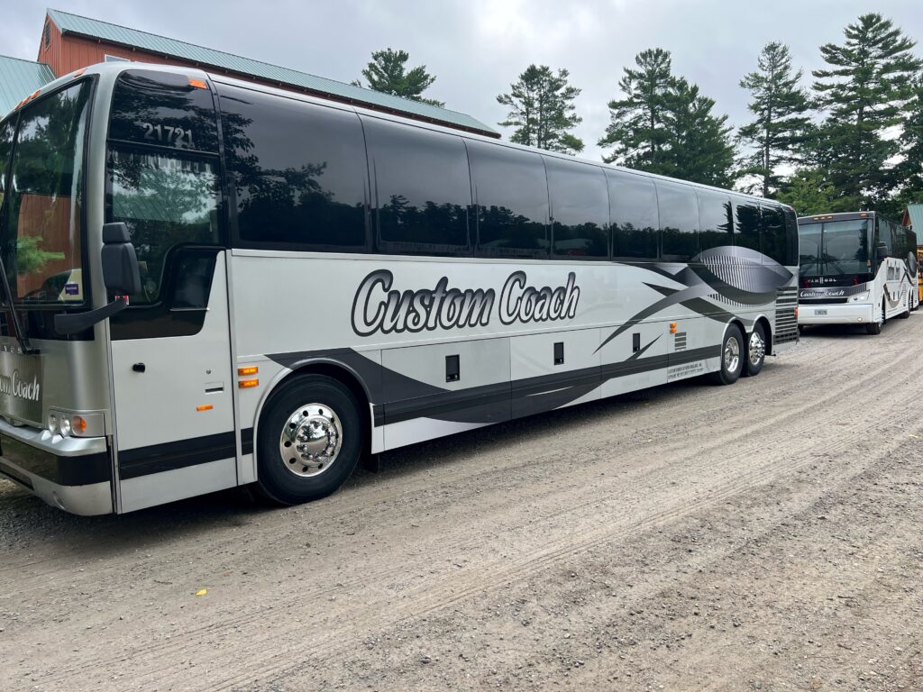 Custom Coach Buses. Photo Provided by Custom Coach of New England