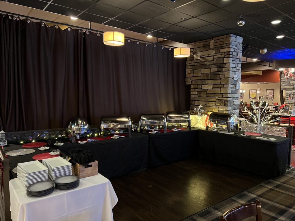 Catering Spread. Photo Credit: Spare Time Entertainment