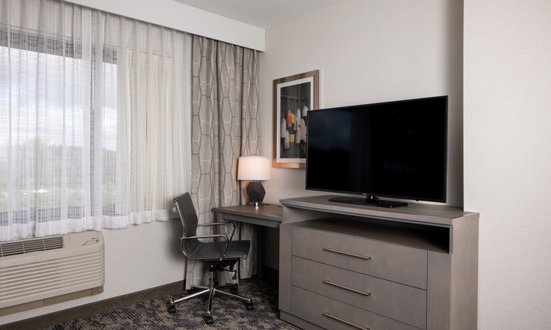 Embassy Suites Guest Room. Photo Provided by Embassy Suites by Hilton Portland