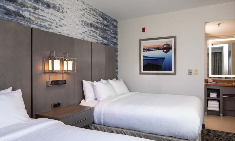 Embassy Suites Guest Room. Photo Provided by Embassy Suites by Hilton Portland