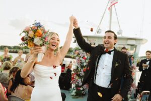 Wedding on Casablanca Cruises boat. Photo Credit: Rachel Epperly