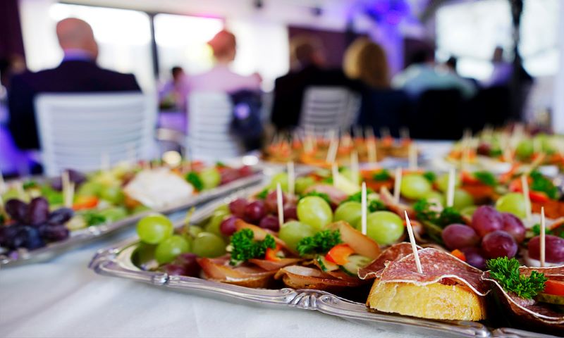 Snack Platter at Conference. Stock Photo