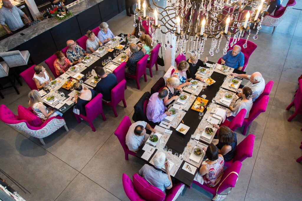 Group Dining. Photo Credit: Churchill Events