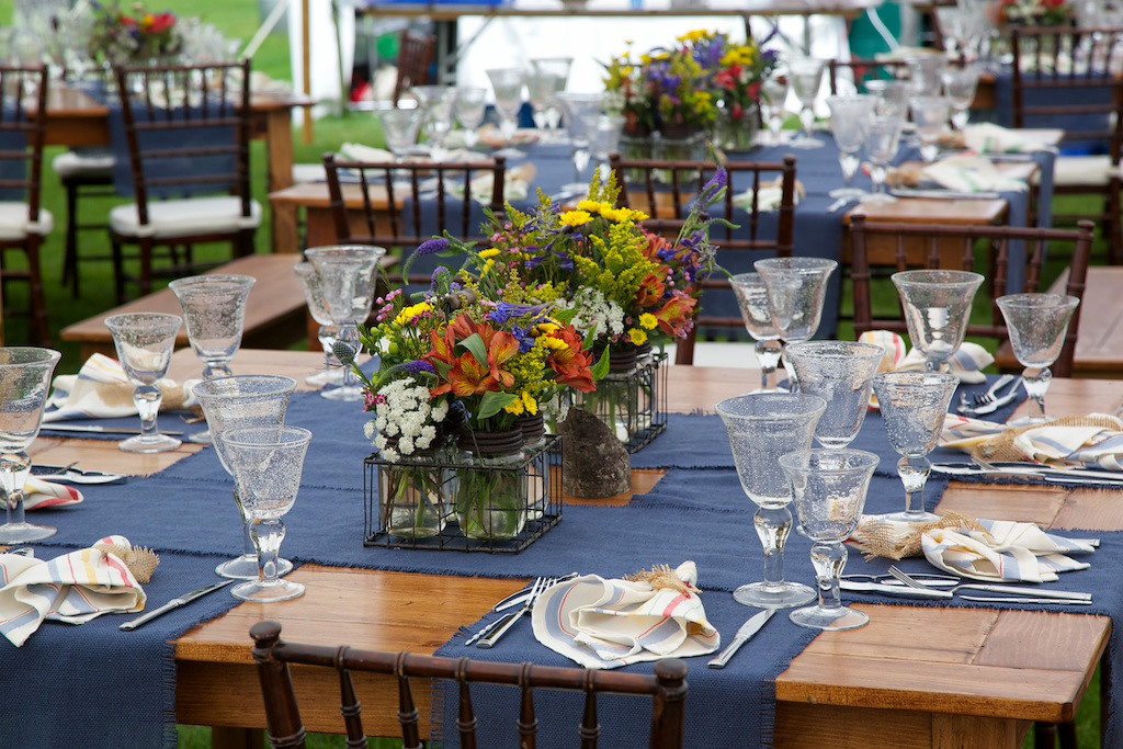 Tables at Event. Photo Credit: Churchill Events