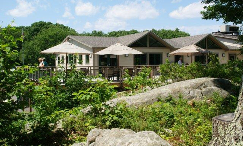 Clubhouse Exterior. Photo Provided by Purpoodock Club