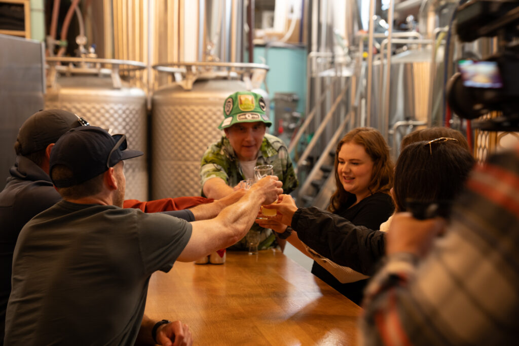 Beer Tasting on Brewery Tour. Photo Credit: Portland Explorer