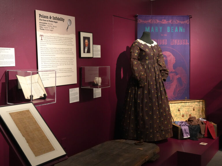 Notorious: Maine Crime in the Public Eye 1690-1940. Photo Credit: Abigail Jakub