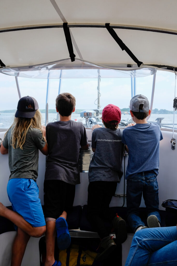 Kids on Boat. Photo Credit: Portland Explorer