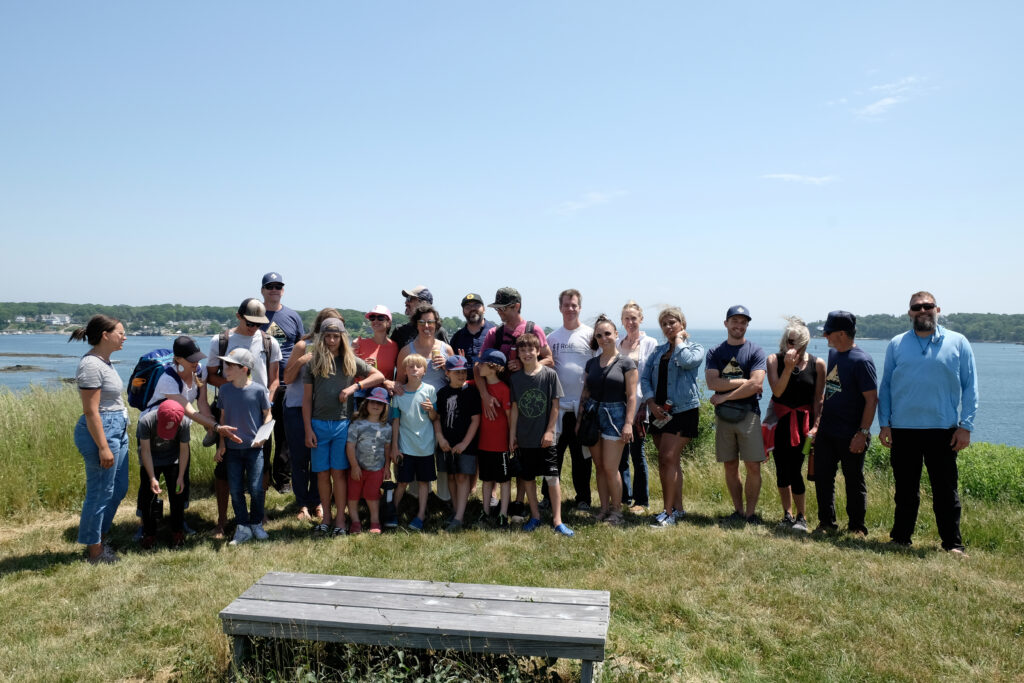 Group Tour of Fort Scammel. Photo Credit: Portland Explorer