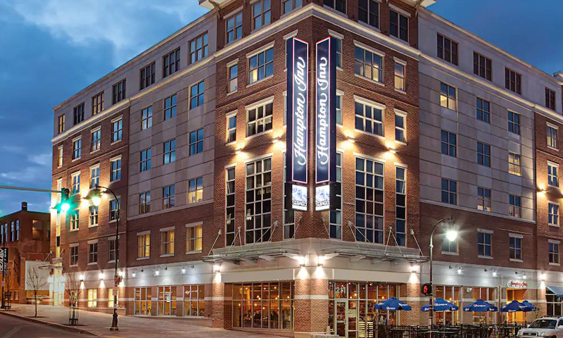 Exterior. Photo Provided by Hampton Inn Portland Downtown Waterfront