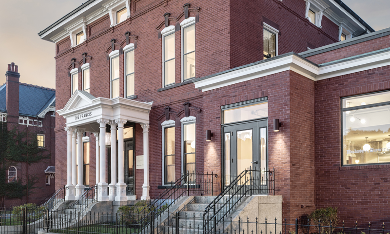 Exterior of the Francis Hotel & Spa, Photo Credit: Irvin Serrano Photography