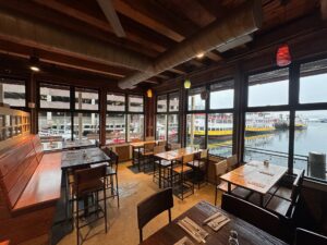High Tops Semi Private Space. Photo Provided by Flatbread Company