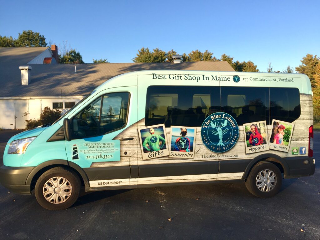 Van Tour, Photo Courtesy The Scenic Route Maine Tours Van Tour, Photo Courtesy The Scenic Route Maine Tours