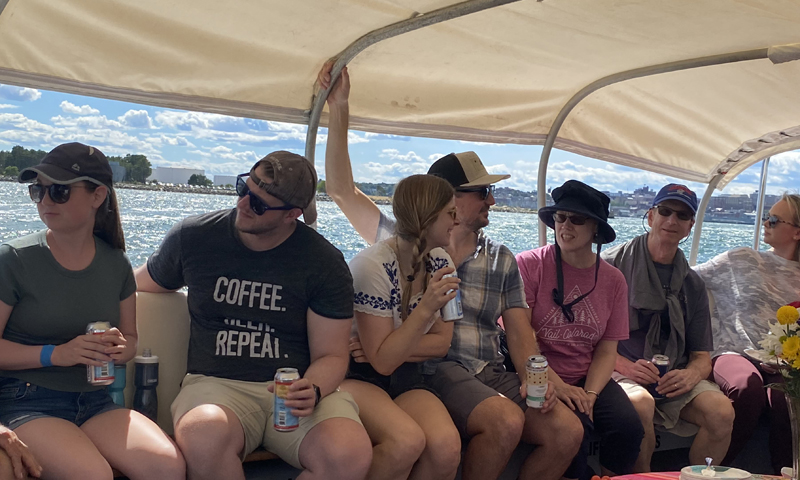 Tour Group on Boat. Photo Provided by Maine Day Ventures