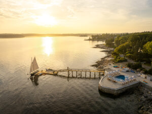 Sunset at Spruce Point Inn. Photo Credit: Spruce Point Inn