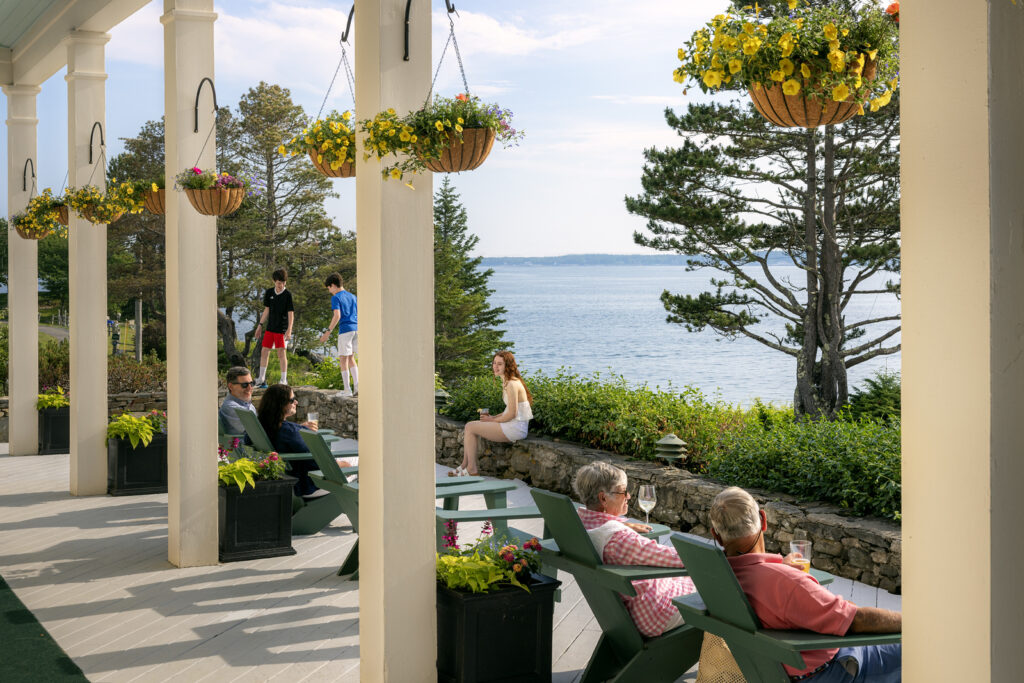 Porch. Photo Credit: Spruce Point Inn