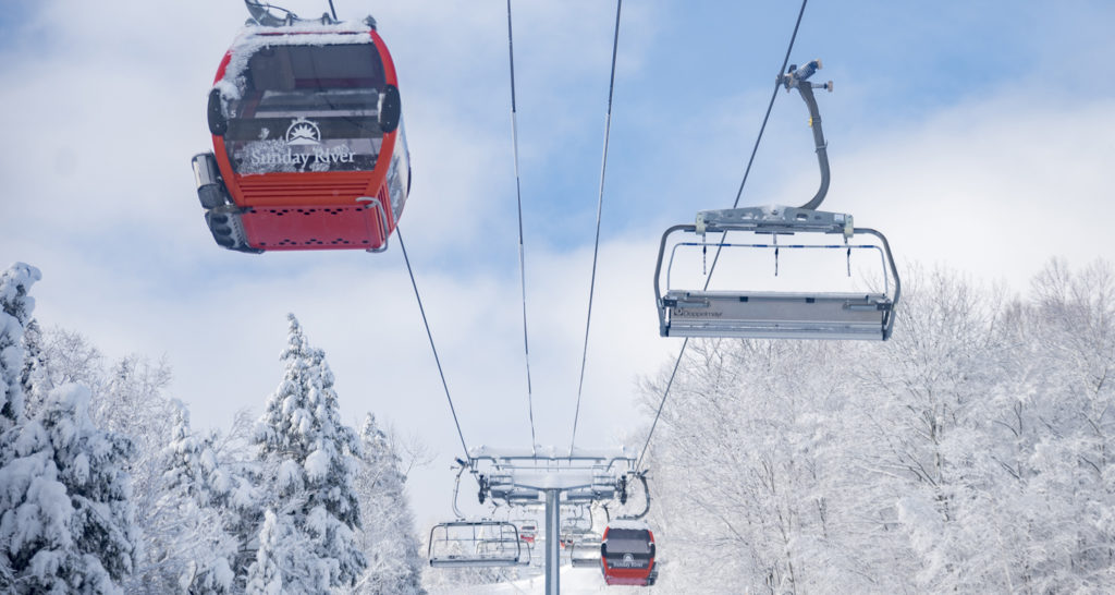 Lifts at Sunday River. Photo Credit: Sunday River