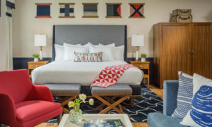 Bedroom. Photo Provided by Portland Harbor Hotel