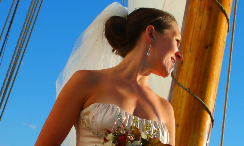 Bride. Photo Provided by Portland Schooner Co.