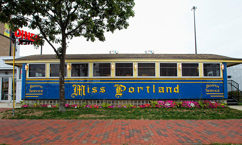 Exterior of Diner. Photo Provided by Miss Portland Diner