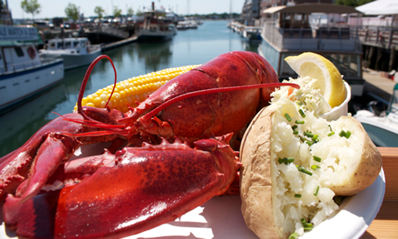 Lobster Meal on the Water. Photo Provided by Portland Lobster Company Lobster Meal on the Water. Photo Provided by Portland Lobster Company