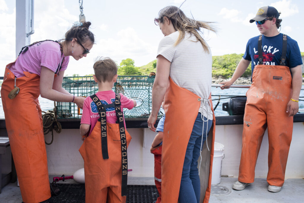 Family on Lucky Catch Cruises tour. Photo Credit: Visit Maine / Capshore Photography