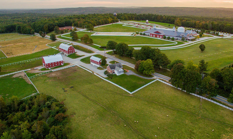 Sky shot of Pineland. Photo Provided by Pineland Farms