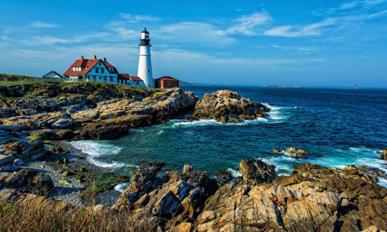Maine’s oldest lighthouse, Portland Head Light. Photo Courtesy of Museum at Portland Head Light: