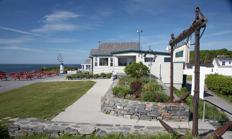 Exterior of Shack from Side. Photo Provided by Lobster Shack at Two Lights