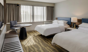Hotel Guest Room. Photo Provided by Portland Sheraton