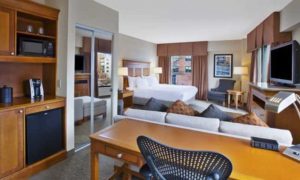 Suite. Photo Provided by Hilton Garden Inn Portland Downtown Waterfront