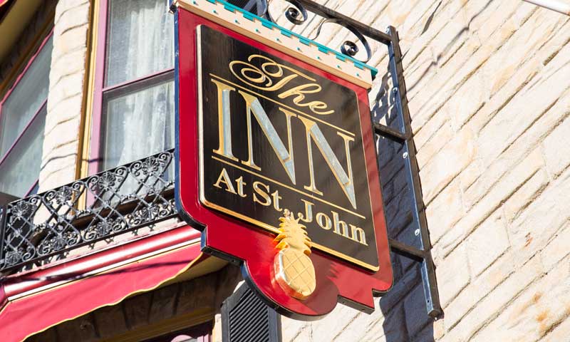 Sign. Photo Provided by Inn at St. John