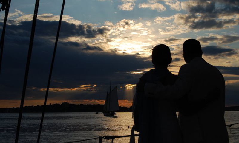Sunset. Photo Provided by Portland Schooner Co.