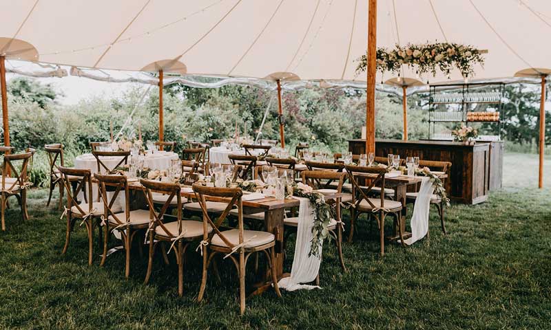 Tented Reception. Photo Provided by Inn by the Sea