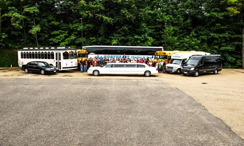 Vehicles. Photo Provided by Northeast Charter & Tour Co.