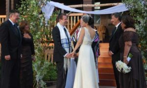 Wedding Ceremony. Photo Provided by Maine Camp Experience