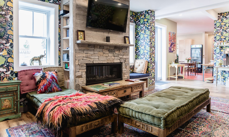 Lobby. Photo Provided by Black Elephant Hostel