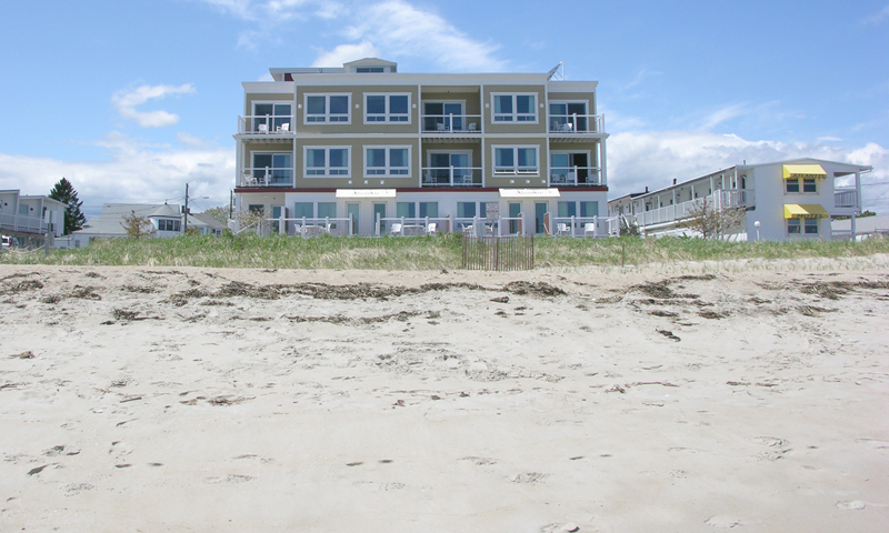 Exterior from beach. Photo Provided by Alouette Beach Resort