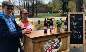 Sampling Beer. Photo Provided by Geary Brewing Co.