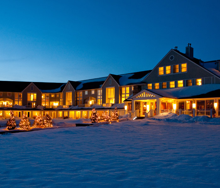 Exterior in Winter. Photo Provided by Inn by the Sea