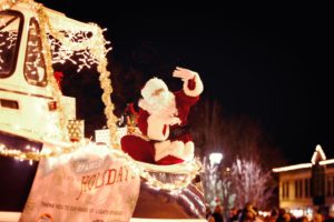 Santa at Sparkle Parade of Lights. Photo Provided by Visit Freeport