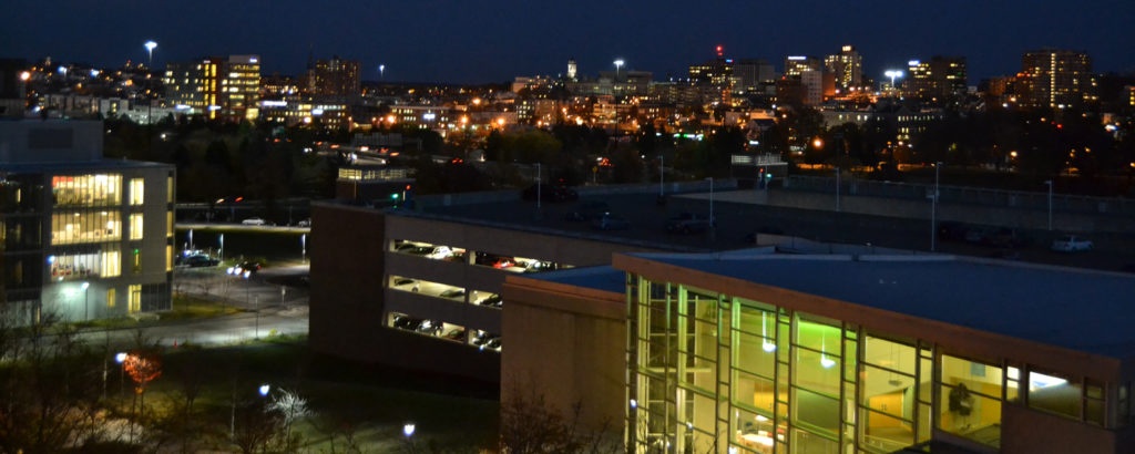 Downtown University Overlooking City Downtown University Overlooking City