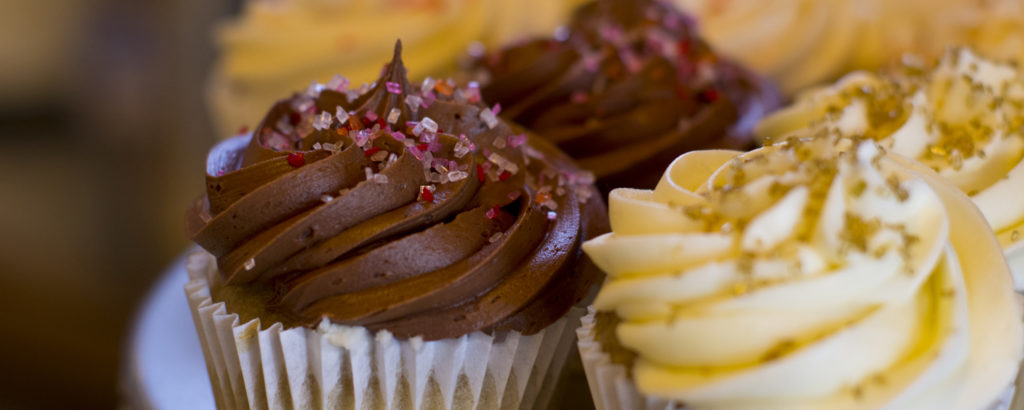 Tray of Vanilla and Chocolate Cupcakes, Photo Credit: Cynthia Farr-Weinfeld Tray of Vanilla and Chocolate Cupcakes, Photo Credit: Cynthia Farr-Weinfeld