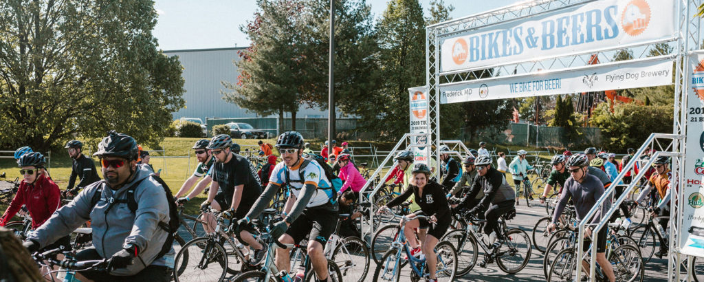 Bikes & Beers Event Starting Line, Photo Credit Bikes & Beers and Allagash Brewing Bikes & Beers Event Starting Line, Photo Credit Bikes & Beers and Allagash Brewing