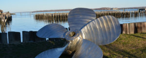 Metal Propeller Outside Information Center