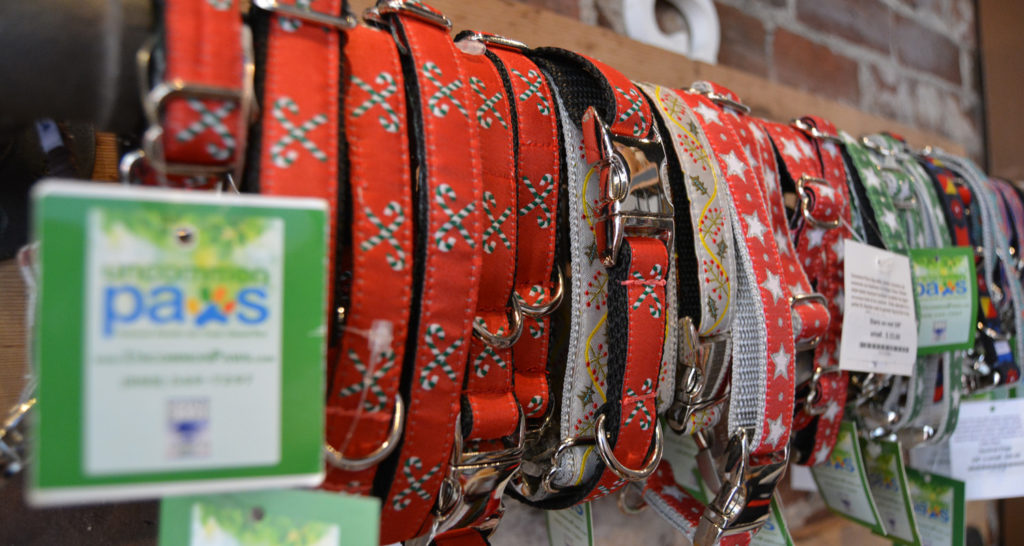 Dog Collar Display, Photo courtesy of Uncommon Paws