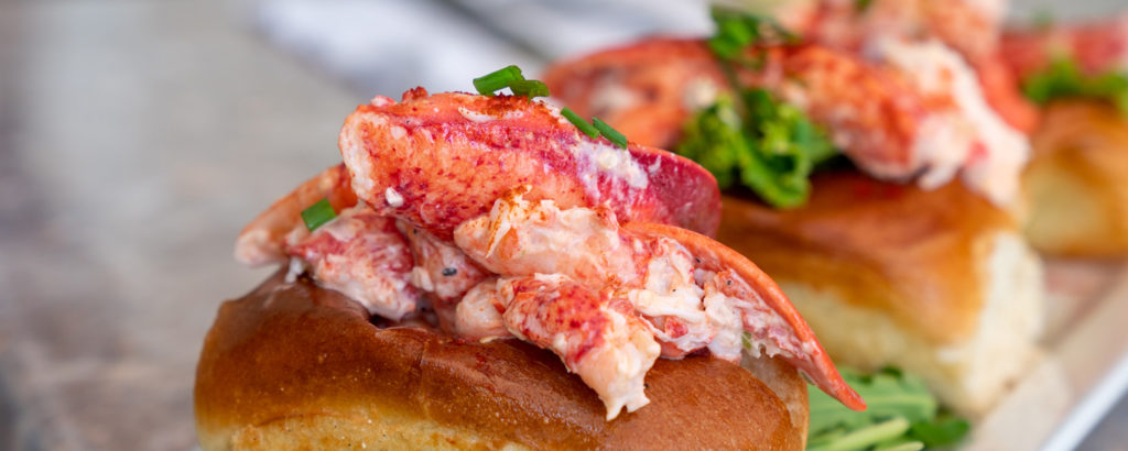 A Row of Mini Lobster Rolls on Peaks Island, Photo Courtesy of Kirsten Alana / GLP Films Lobster Roll, Photo Courtesy of GLP Films