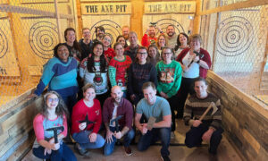 Group at The Axe Pit. Photo Credit: The Axe Pit