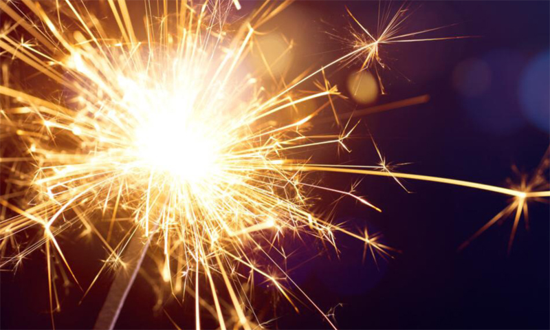 Sparkler. Photo Courtesy of Portfire Events